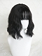 Evahair 2021 New Style Black Bob Short Wavy Synthetic Wig with Bangs