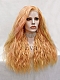 Evahair Multicolored Orange Long Wavy Synthetic Lace Front Wig 