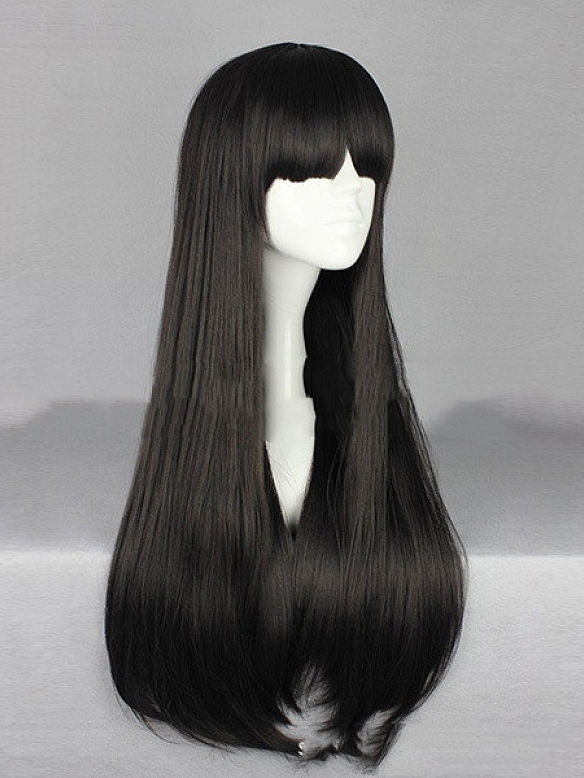 Black Japanese style super cute lolita wig