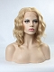 EvaHair Dark Blonde Angled Cut Wavy Lob Synthetic Lace Front Wig