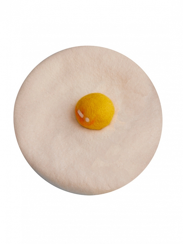 Creative Poached-Eggs Mori Beret Hat