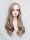 Evahair 2022 New Style Grayish Brown Long Wavy Synthetic Wig