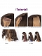 Multicolored Wavy Hair Clips in Hair Extensions