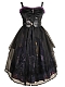 Evahair dark punk style witch's town printed lolita dress JSK