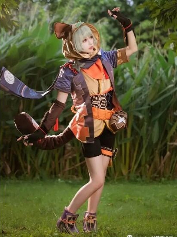 Evahair Genshin Impact Sayu cosplay cosume