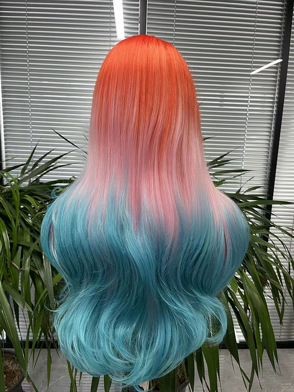 Evahair Fashion Style Three Color Long Wavy Synthetic Wig