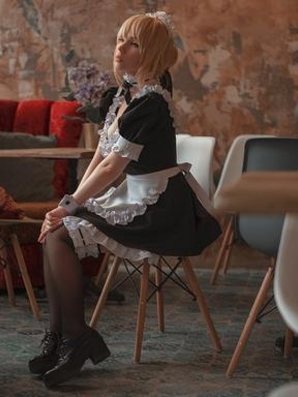 Evahair Fate stay night Saber miad cosplay costume