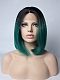 Teal Ombre Short Bob Synthetic Wig