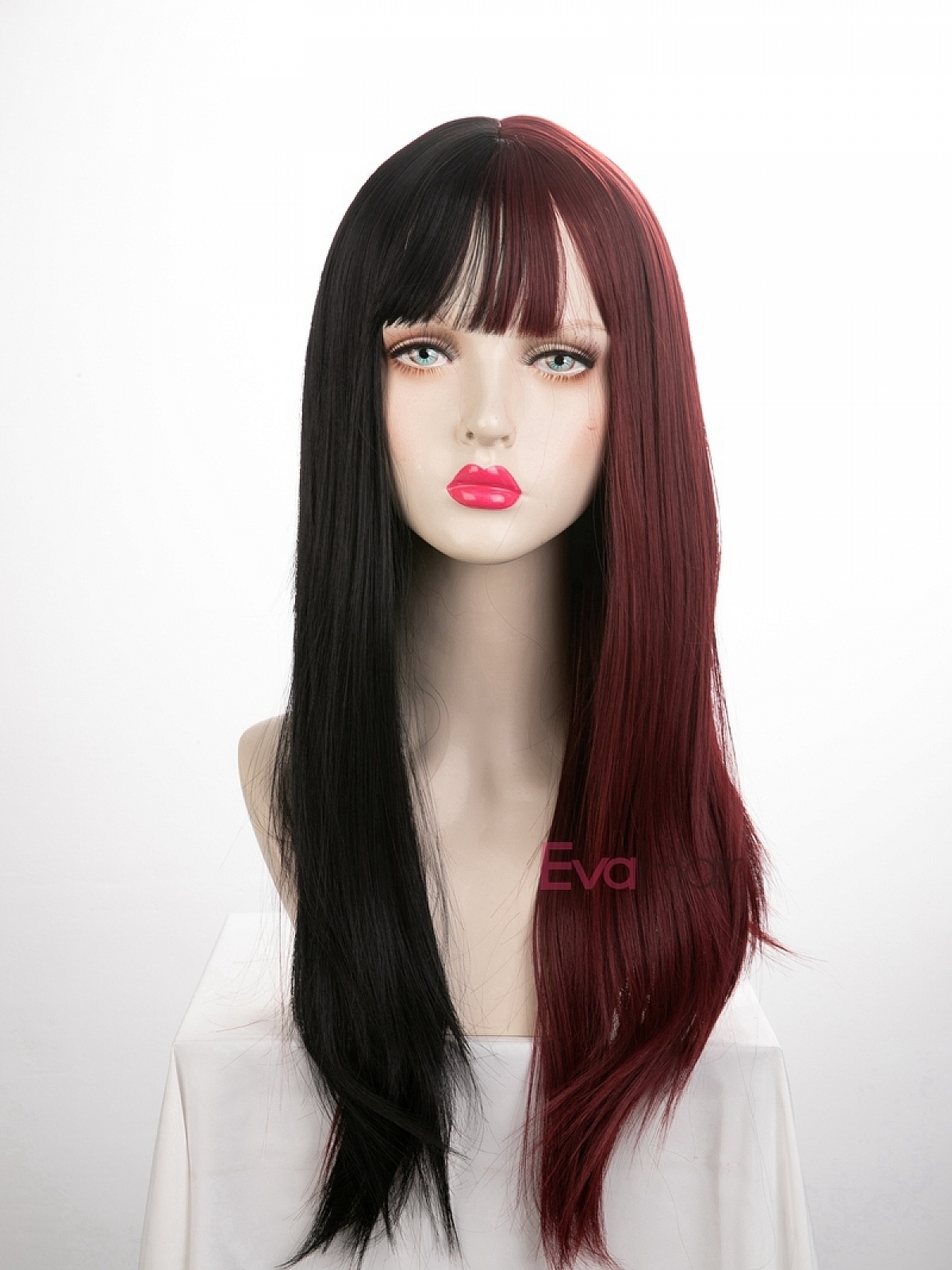 half wig dark brown