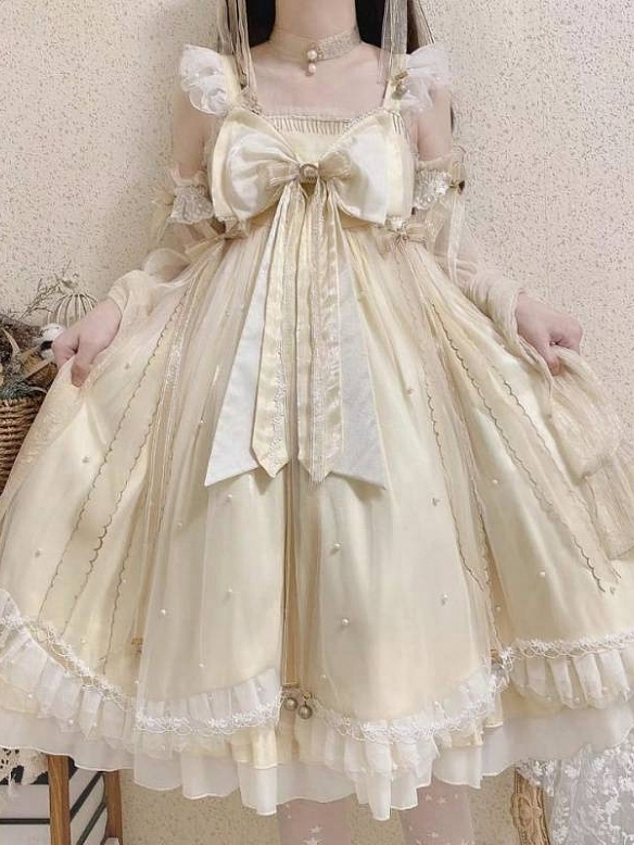 Evahair vintage big bowknot lolita dress