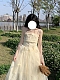 Evahair fashion beige light mesh lolita dress JSK