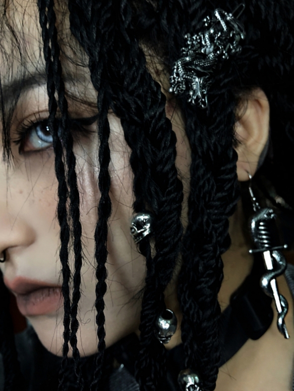 Preorder--Evahair 2021 New Style 22'' Black Long Braided Lace Front Wig