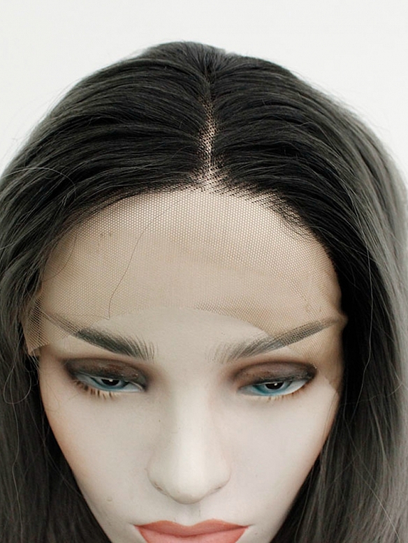 Evahair New Style Cute Grey Long Wavy Synthetic Wig