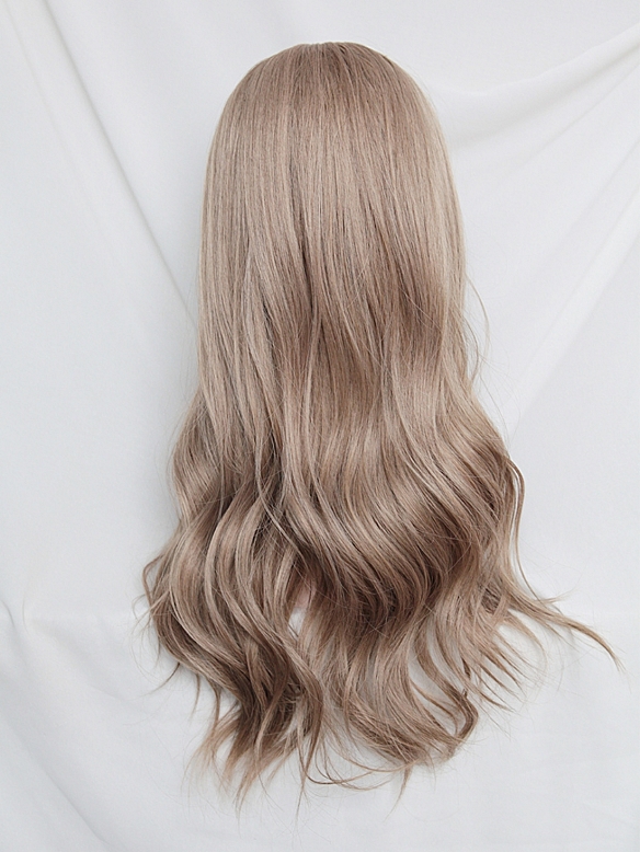 Evahair 2022 New Style Grayish Brown Long Wavy Synthetic Wig