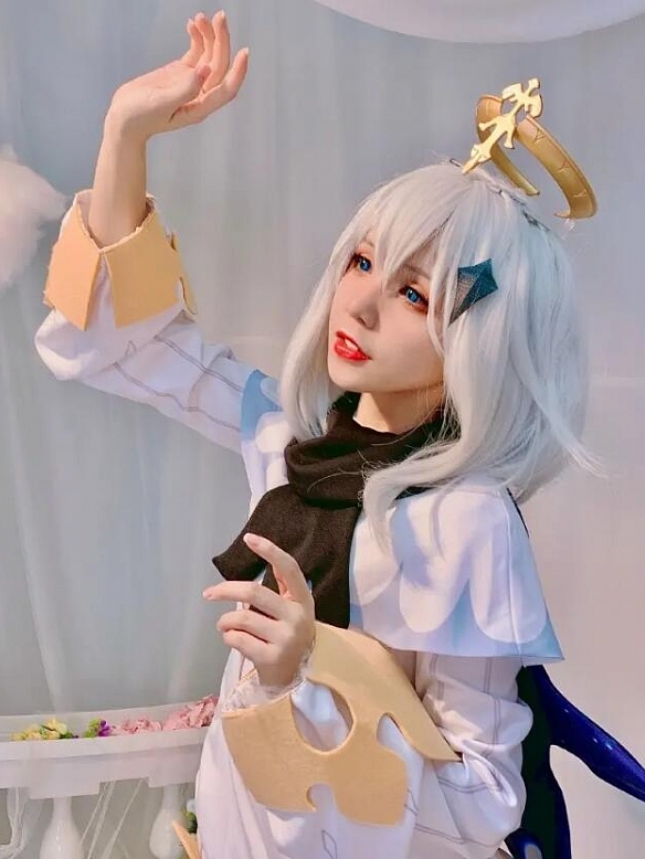 Evahair Genshin Impact Paymon cosplay costume