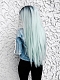 Stock EvaHair Special Offer Kylie Jenner Inspired Pastel Blue Ombre Long Straight Synthetic Lace Front Wig