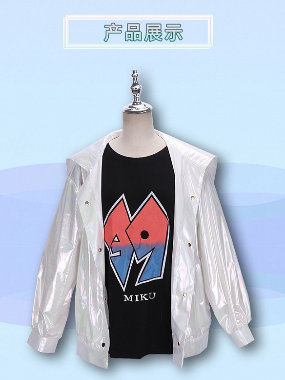 Evahair cyberpunk style Hatsune Miku cosplay costume