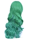 Lolita Halloween cosplay gradient green long curly wig
