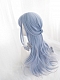 Evahair 2022 New Style Blue Ombre Long Straight Synthetic Wig with Bangs