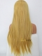 Yellow Blonde Long Straight Synthetic Lace Wig