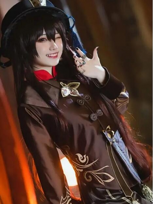 Evahair Genshin Impact Hutao cosplay costume