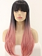 EvaHair Pink Ombre with Bangs